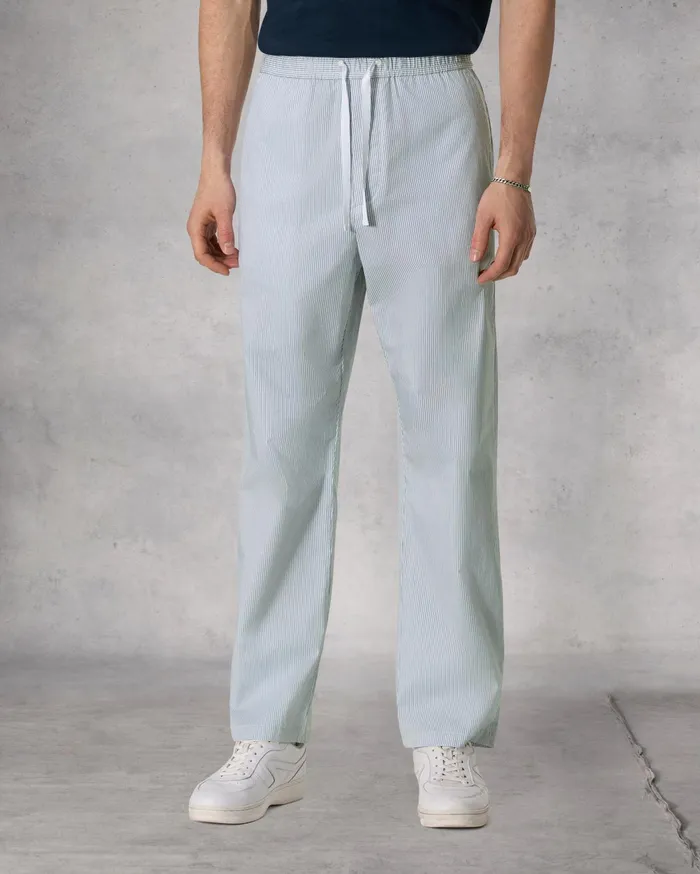 Men Rag and Bone Pants Bradford Striped Cotton Drawstring Pant Blue Stripe Men Rag and Bone Pants Bradford Striped Cotton Drawstring Pant Blue Stripe