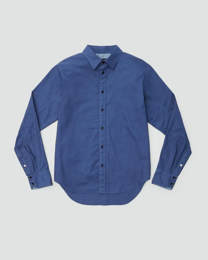 Men Rag and Bone Shirts Fit 2 Engineered Cotton Oxford Shirt Worn Indigo Men Rag and Bone Shirts Fit 2 Engineered Cotton Oxford Shirt Worn Indigo