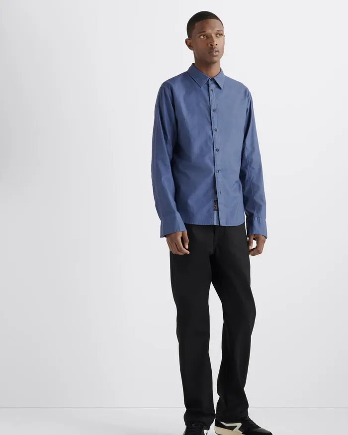 Men Rag and Bone Shirts Fit 2 Engineered Cotton Oxford Shirt Worn Indigo Men Rag and Bone Shirts Fit 2 Engineered Cotton Oxford Shirt Worn Indigo