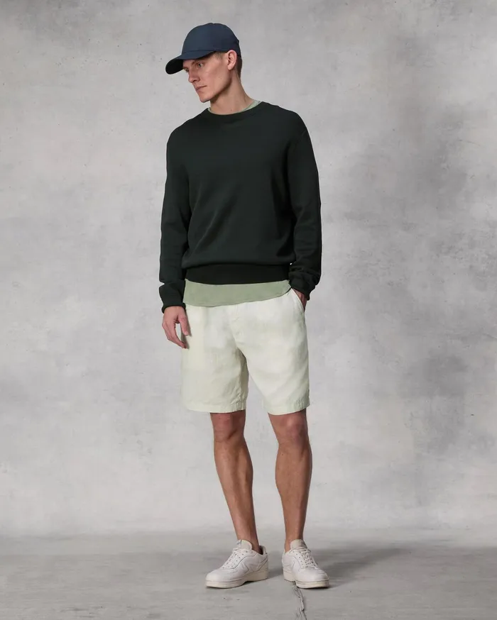 Men Rag and Bone Shorts Elliot Pleated Linen Short Light Grey Men Rag and Bone Shorts Elliot Pleated Linen Short Light Grey