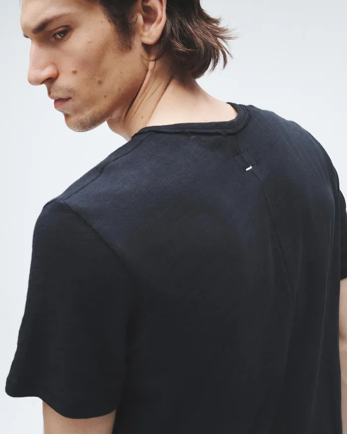 Men Rag and Bone TShirts Classic Flame Tee Jet Black Men Rag and Bone TShirts Classic Flame Tee Jet Black