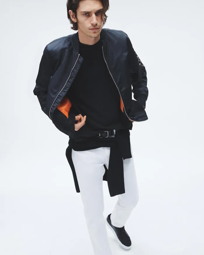 Men Rag and Bone TShirts Classic Flame Tee Jet Black Men Rag and Bone TShirts Classic Flame Tee Jet Black