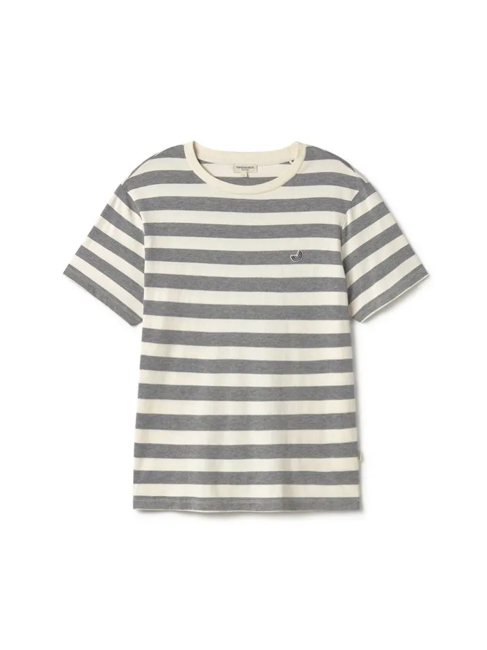 Men Rathmullan 8211 Light Grey Stripes TWOTHIRDS TShirts