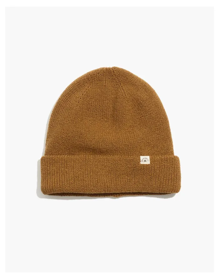 Men Recycled Cotton Cuffed Beanie Dried Cedar Madewell Hats