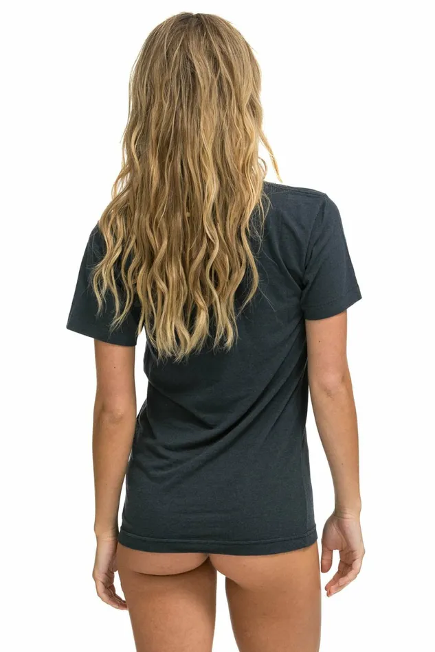 Men RIDE LOGO WHITE TEE 8211 CHARCOAL Aviator Nation Tees