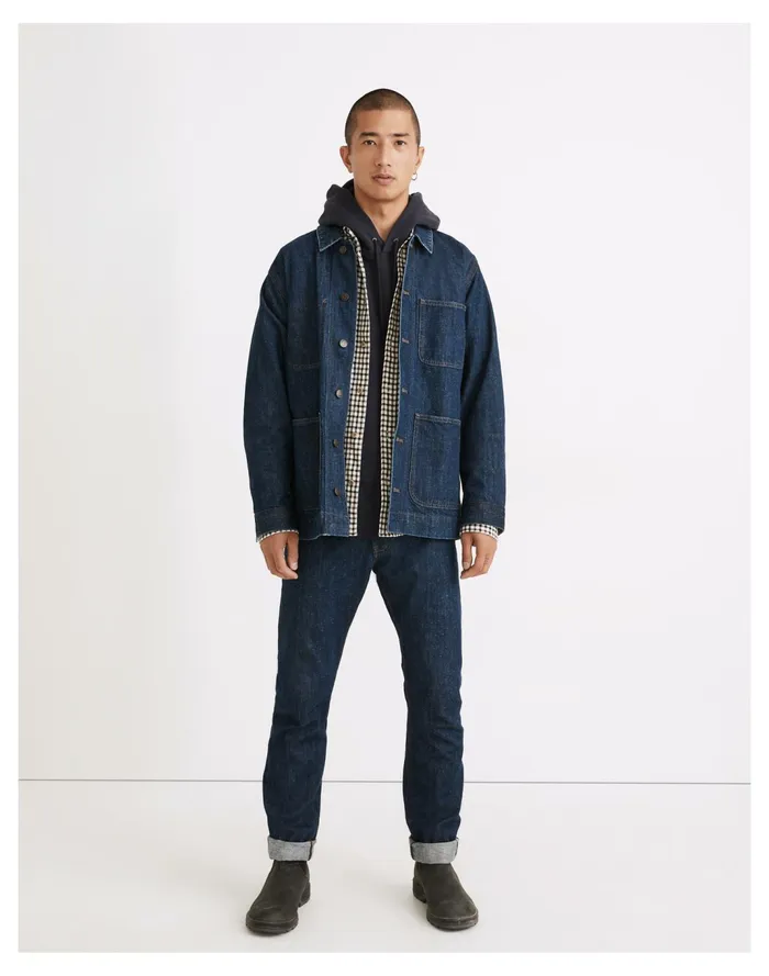 Men Selvedge Denim Chore Coat Coyle Wash Madewell Jackets Men Selvedge Denim Chore Coat Coyle Wash Madewell Jackets