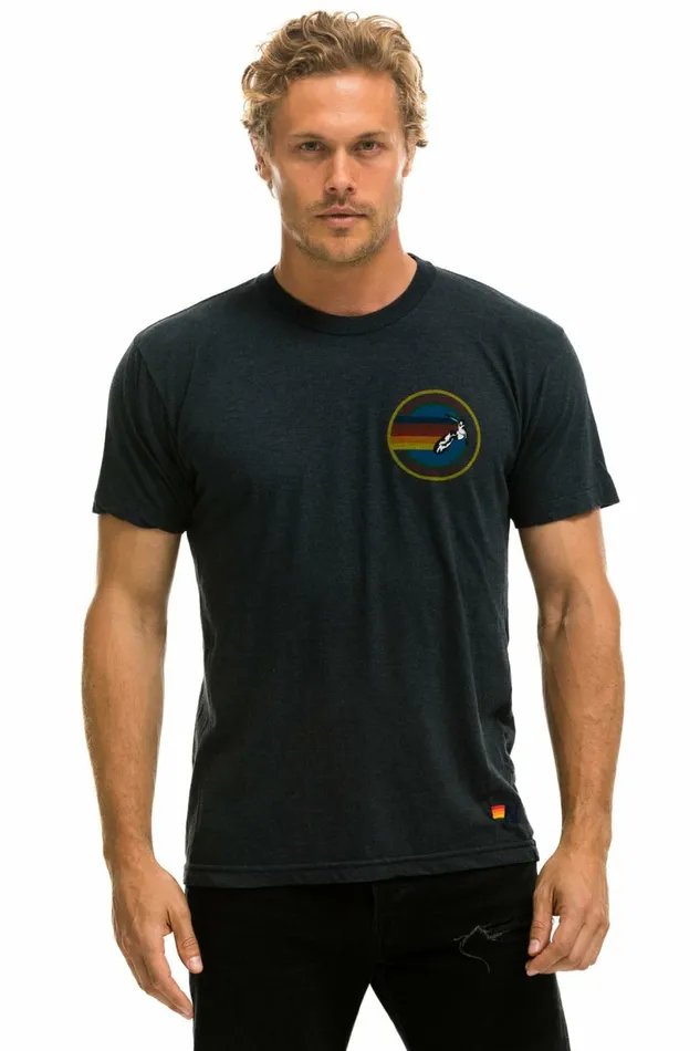 Men SIGNATURE SMALL VENICE CIRCLE TEE 8211 CHARCOAL Aviator Nation Tees Men SIGNATURE SMALL VENICE CIRCLE TEE 8211 CHARCOAL Aviator Nation Tees