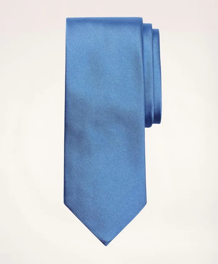 Men Solid Rep Tie Blue Brooks Brothers Ties and Pocket Squares