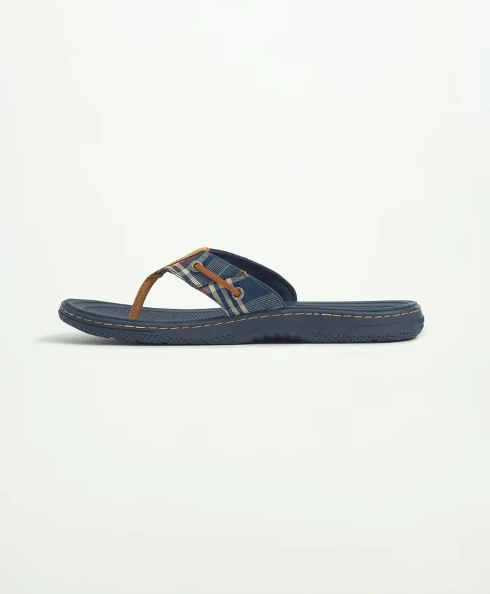Men Sperry X Brooks Brothers Baitfish Sandal Burgundy Brooks Brothers Shoes