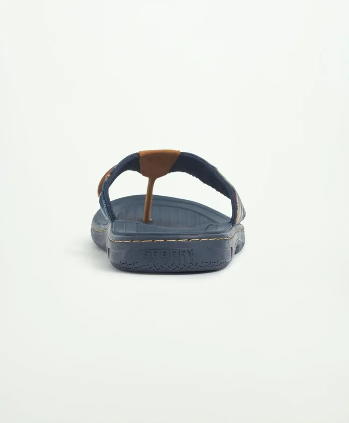 Men Sperry X Brooks Brothers Baitfish Sandal Burgundy Brooks Brothers Shoes