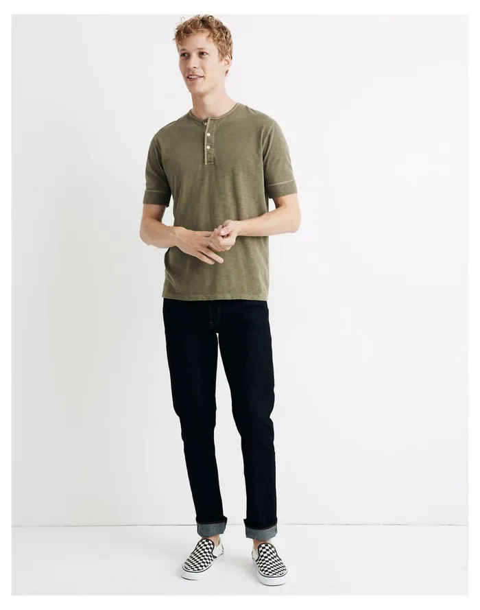 Men Straight Authentic Flex Selvedge Jeans In Resin Rinse Resin Rinse Madewell Jeans