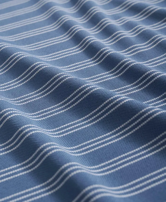 Men Striped Golf Polo Bluewhite Brooks Brothers Polo and Rugby Shirts