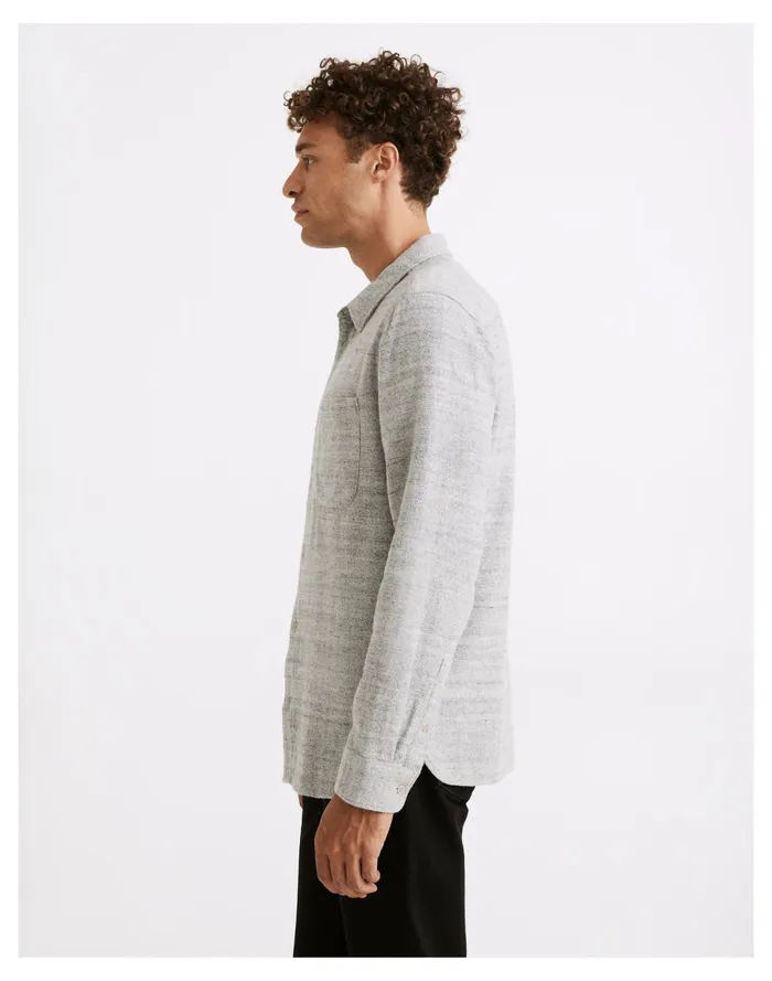 Men Sunday Flannel Perfect Long Sleeve Shirt Smoke Heather Madewell Shirts Men Sunday Flannel Perfect Long Sleeve Shirt Smoke Heather Madewell Shirts