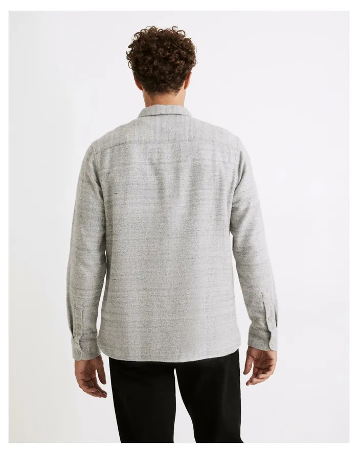 Men Sunday Flannel Perfect Long Sleeve Shirt Smoke Heather Madewell Shirts Men Sunday Flannel Perfect Long Sleeve Shirt Smoke Heather Madewell Shirts