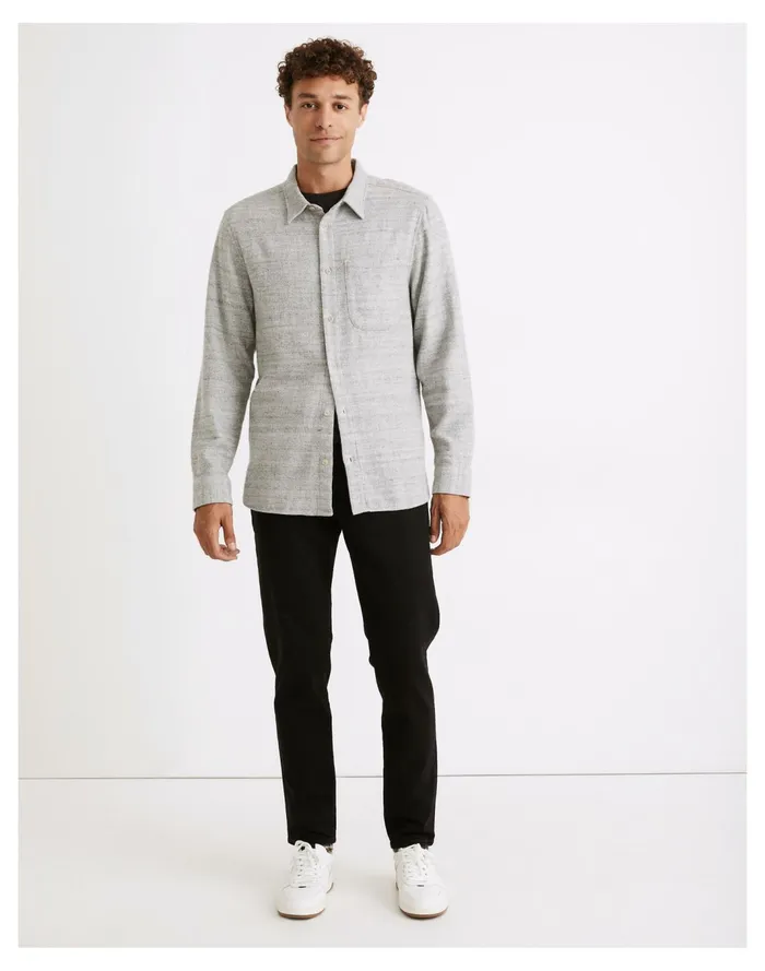 Men Sunday Flannel Perfect Long Sleeve Shirt Smoke Heather Madewell Shirts Men Sunday Flannel Perfect Long Sleeve Shirt Smoke Heather Madewell Shirts