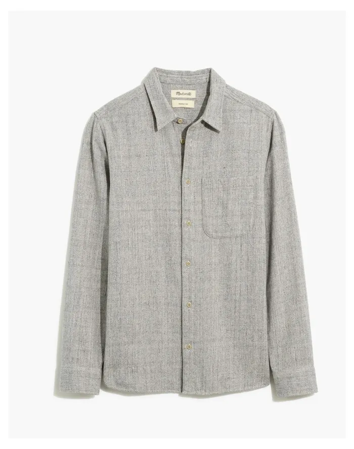Men Sunday Flannel Perfect Long Sleeve Shirt Smoke Heather Madewell Shirts Men Sunday Flannel Perfect Long Sleeve Shirt Smoke Heather Madewell Shirts
