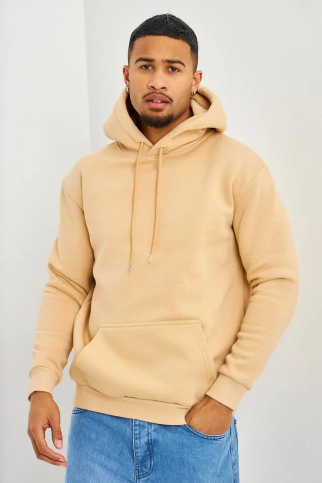 Men Sweat Beige Capuche Brentiny Beige Brentiny Paris Sweatshirts and Pullovers