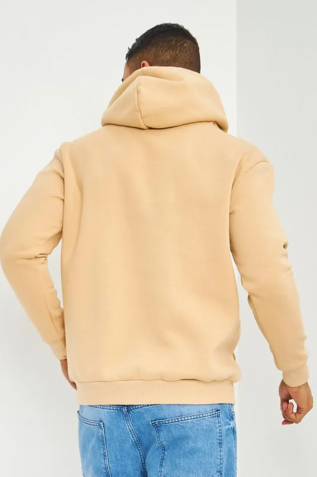 Men Sweat Beige Capuche Brentiny Beige Brentiny Paris Sweatshirts and Pullovers Men Sweat Beige Capuche Brentiny Beige Brentiny Paris Sweatshirts and Pullovers