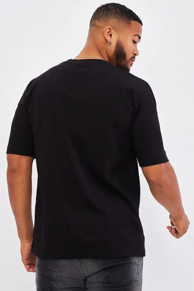 Men TShirt With Pocket In Black Black Brentiny Paris TShirts