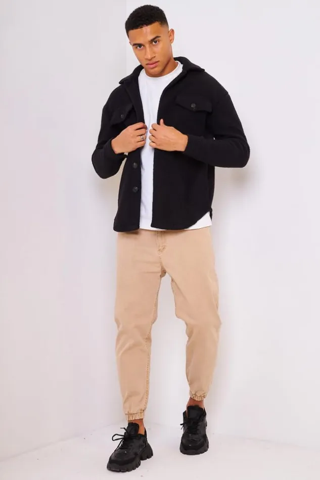 Men Teddy Borg Jacket In Black Black Brentiny Paris Shirts