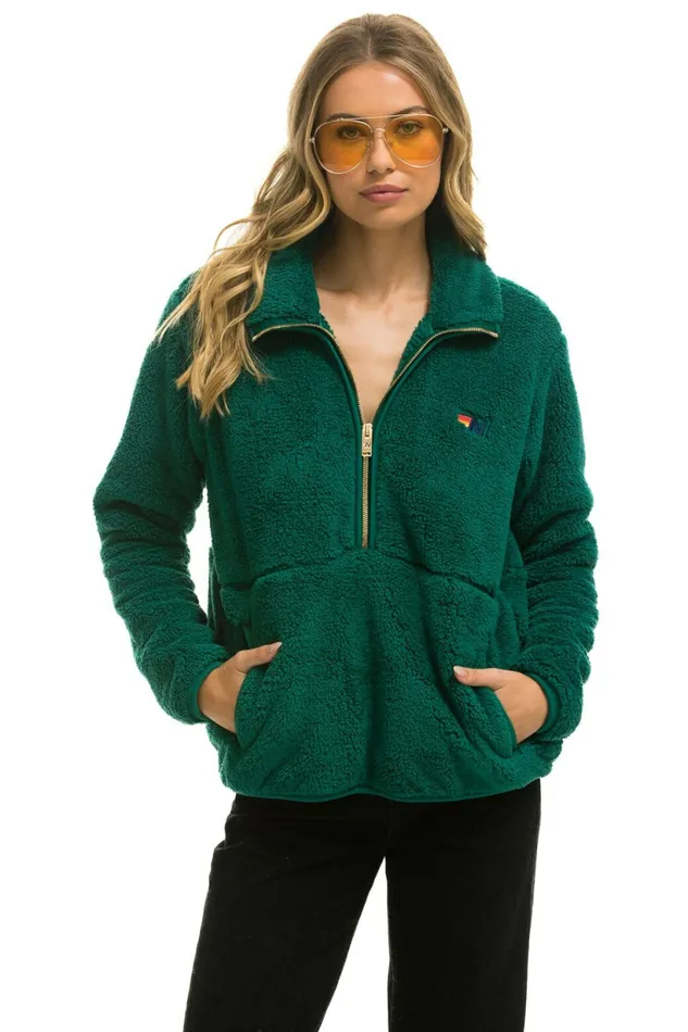 Men TEDDY UNISEX HALF ZIP JACKET 8211 AMAZON Aviator Nation Outerwear