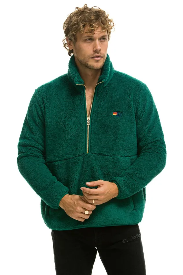 Men TEDDY UNISEX HALF ZIP JACKET 8211 AMAZON Aviator Nation Outerwear Men TEDDY UNISEX HALF ZIP JACKET 8211 AMAZON Aviator Nation Outerwear