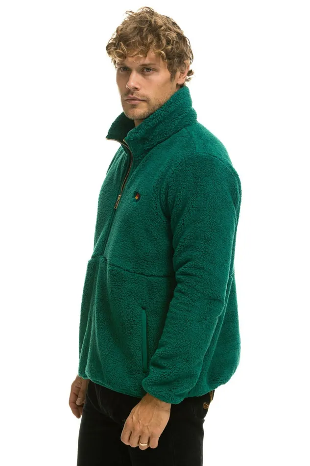 Men TEDDY UNISEX HALF ZIP JACKET 8211 AMAZON Aviator Nation Outerwear Men TEDDY UNISEX HALF ZIP JACKET 8211 AMAZON Aviator Nation Outerwear