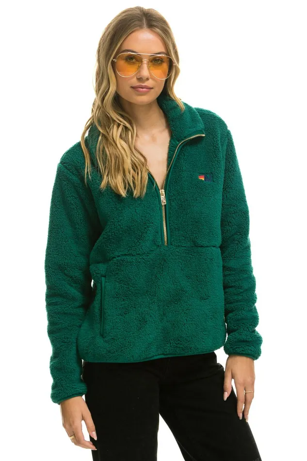 Men TEDDY UNISEX HALF ZIP JACKET 8211 AMAZON Aviator Nation Outerwear Men TEDDY UNISEX HALF ZIP JACKET 8211 AMAZON Aviator Nation Outerwear