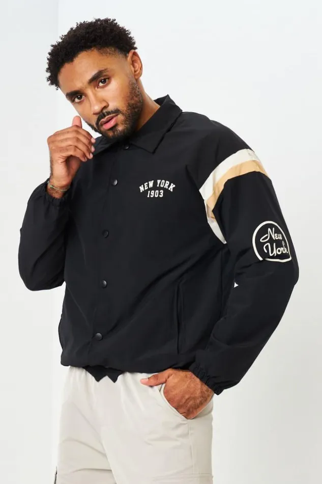 Men Veste Noire 034New York 1903034 Black Brentiny Paris Jackets