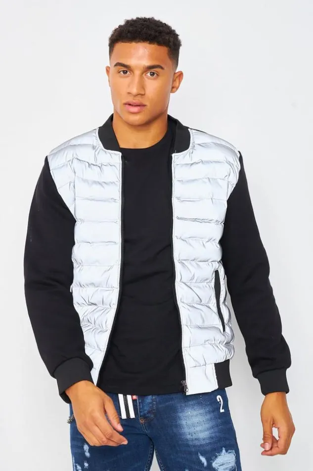 Men Veste Noire Bimatire Rflechissante Matelasse Black Brentiny Paris Jackets Men Veste Noire Bimatire Rflechissante Matelasse Black Brentiny Paris Jackets