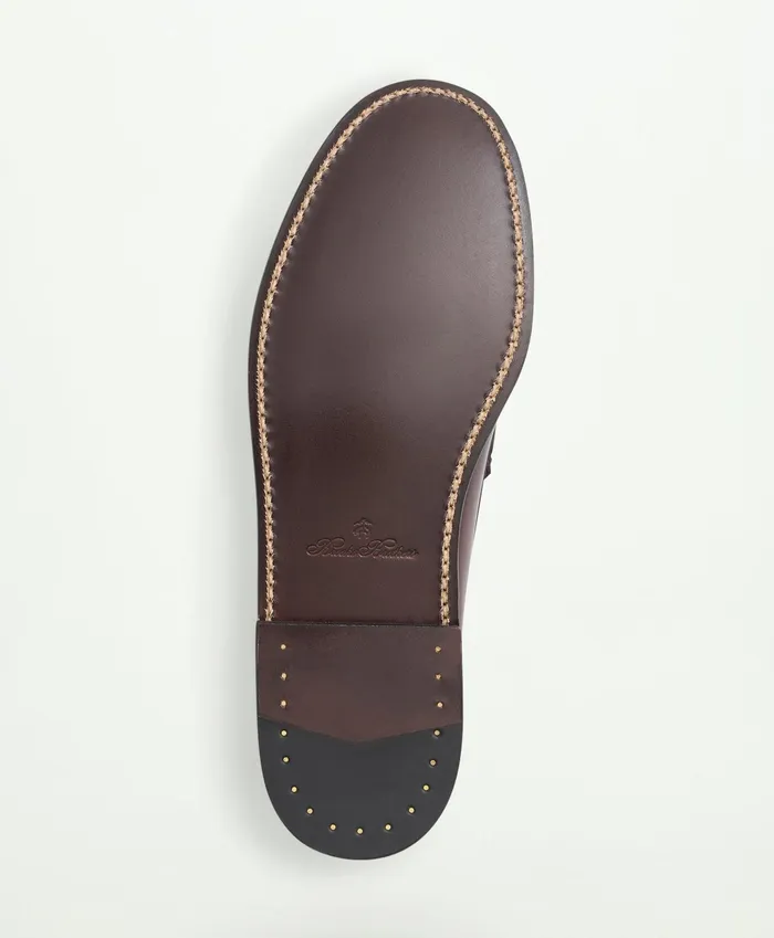 Men Westport Penny Loafers Brown Brooks Brothers Shoes