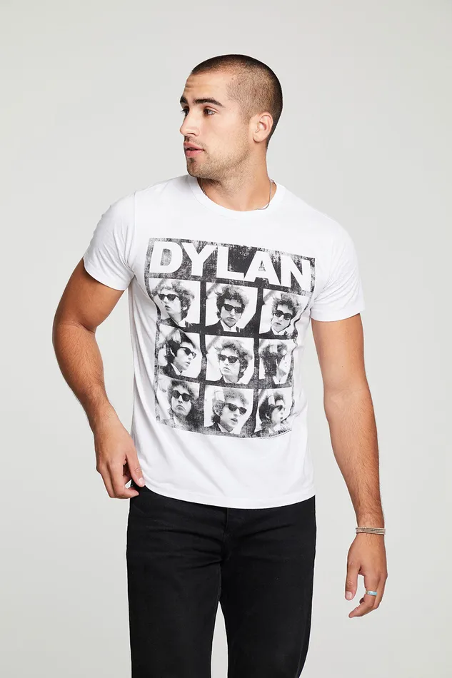 Mens Chaser Brand Bob Dylan Photos Tops
