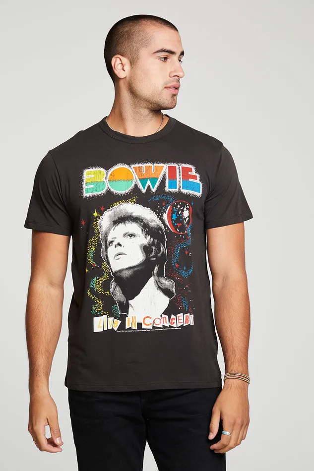 Mens Chaser Brand David Bowie Live In Concert Tops