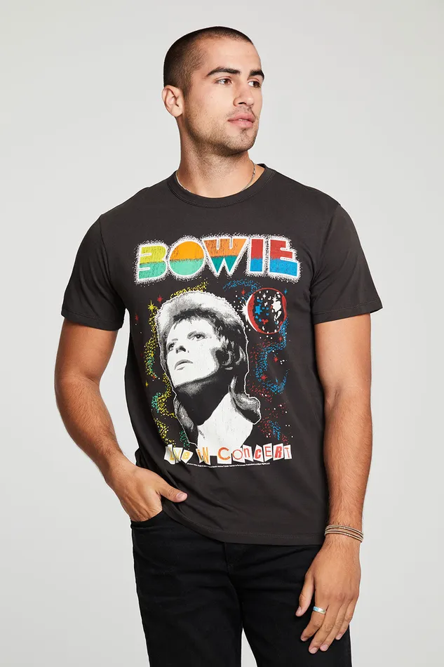 Mens Chaser Brand David Bowie Live In Concert Tops