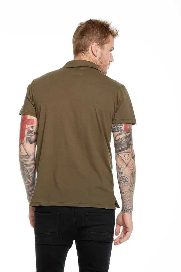 Mens COTTON POLO W POCKET Tops Chaser Brand