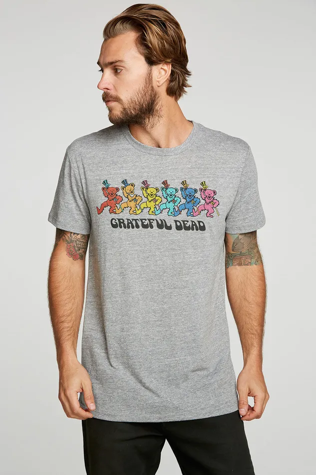 Mens Grateful Dead Dancing Bears Tops Chaser Brand