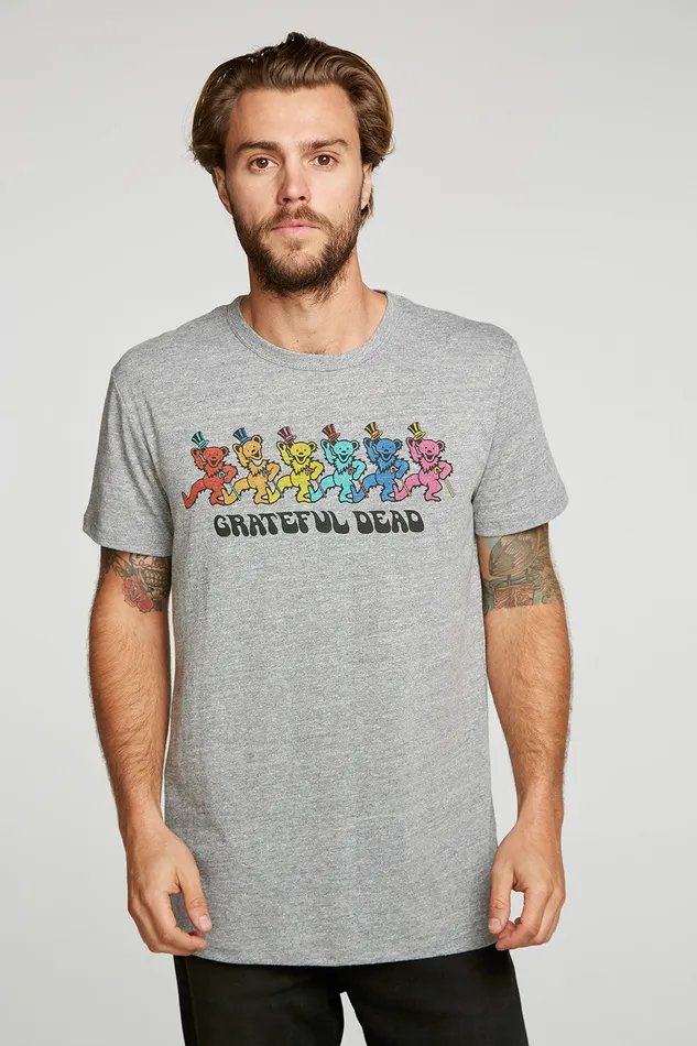 Mens Grateful Dead Dancing Bears Tops Chaser Brand
