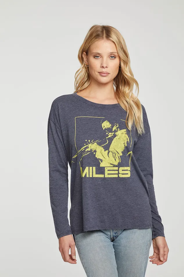 Miles Davis Miles Tops Chaser Brand Womens