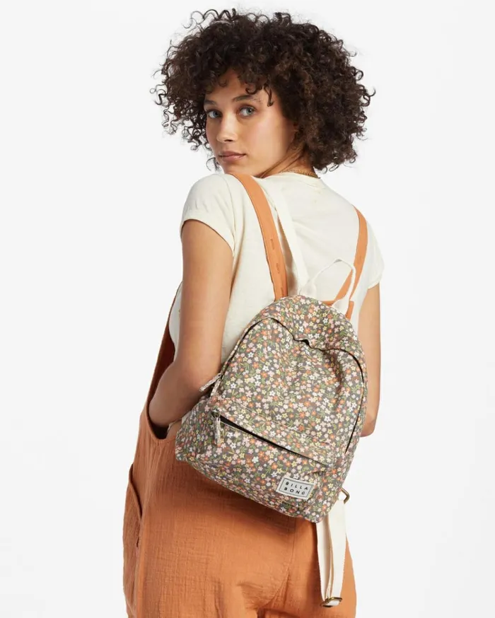 Mini Mama Canvas Backpack Black Sands 1 Women Billabong Backpacks