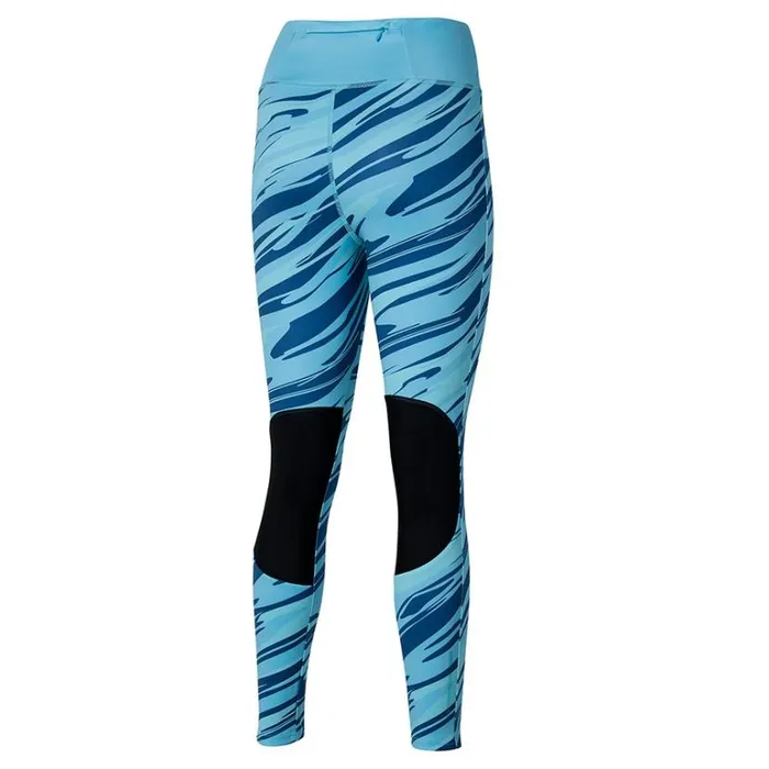 Mizuno 78 Printed Tight Maui Blue Women Tights and Leggings Mizuno 78 Printed Tight Maui Blue Women Tights and Leggings