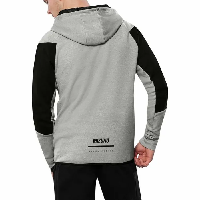 Mizuno Athletics RB Sweat Jacket Gray Heather Men Athleticwear Mizuno Athletics RB Sweat Jacket Gray Heather Men Athleticwear