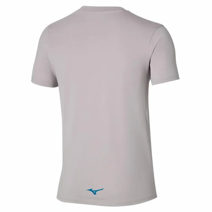 Mizuno Athletics RB Tee Silver Sconce Men Athleticwear Mizuno Athletics RB Tee Silver Sconce Men Athleticwear