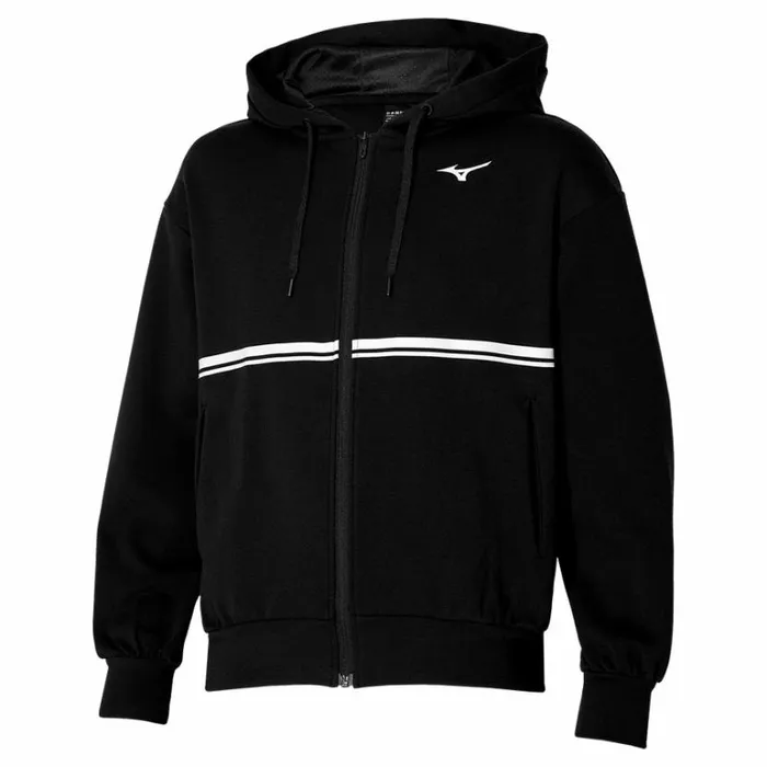 Mizuno Athletics Sweat Jacket Blackwhite Men Athleticwear