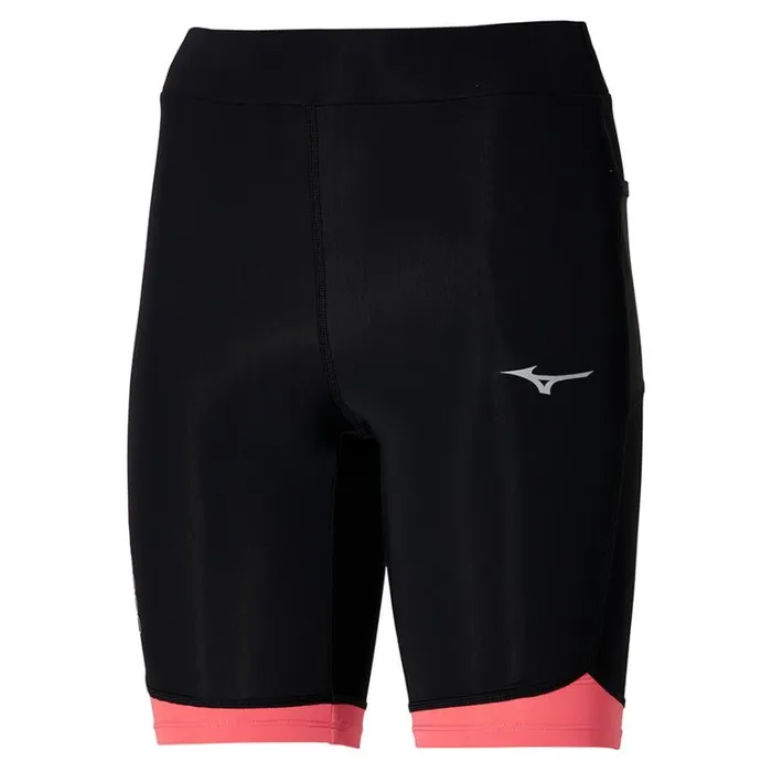 Mizuno BG3000 Mid Tight Blacksunkissed Coral Women Tights and Leggings