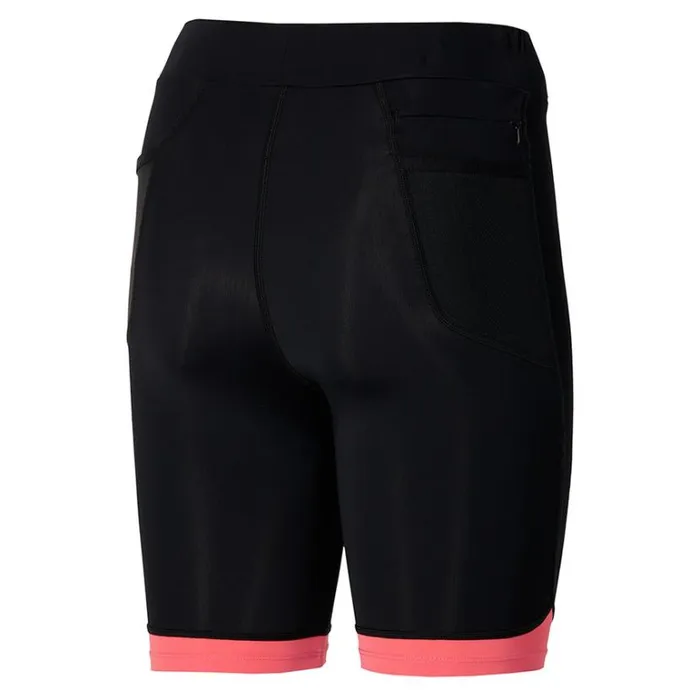 Mizuno BG3000 Mid Tight Blacksunkissed Coral Women Tights and Leggings Mizuno BG3000 Mid Tight Blacksunkissed Coral Women Tights and Leggings