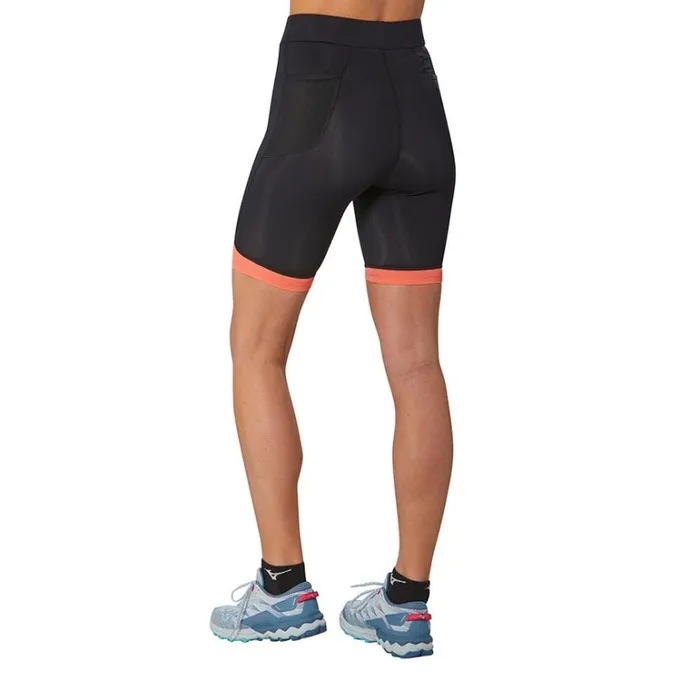 Mizuno BG3000 Mid Tight Blacksunkissed Coral Women Tights and Leggings Mizuno BG3000 Mid Tight Blacksunkissed Coral Women Tights and Leggings