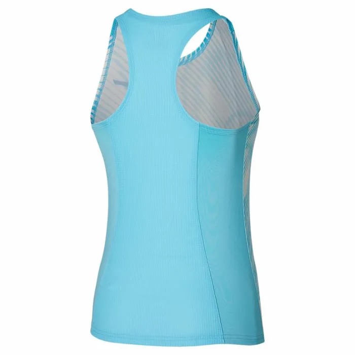 Mizuno Charge Printed Tank Blue Glow Women Tops Mizuno Charge Printed Tank Blue Glow Women Tops