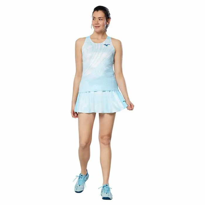 Mizuno Charge Printed Tank Blue Glow Women Tops Mizuno Charge Printed Tank Blue Glow Women Tops