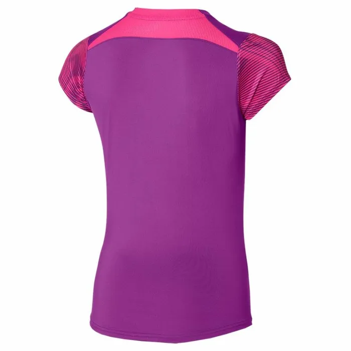 Mizuno Charge Printed Tee Purple Magic Women Tops Mizuno Charge Printed Tee Purple Magic Women Tops