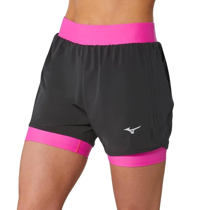 Mizuno ER 45 2in1 Short Blackpink Women Shorts Mizuno ER 45 2in1 Short Blackpink Women Shorts